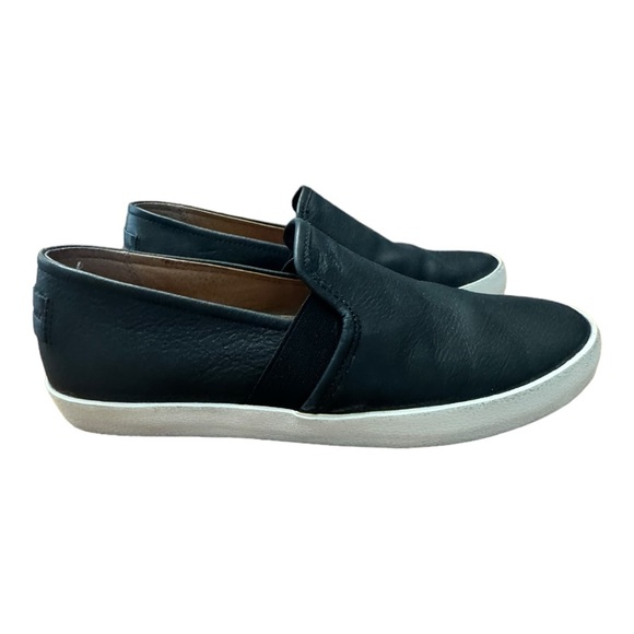 Frye Company Leather Dylan Slip-On Sneaker Shoes Flat Black Women’s Size 8.5 - Picture 1 of 12